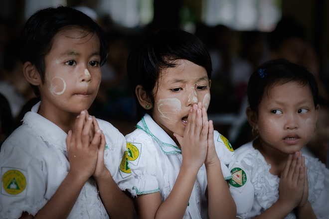 W birmańskiej szkole