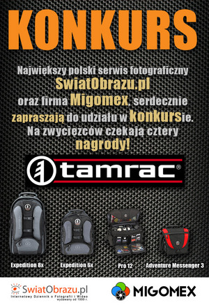 Innowacyjny konkurs firmy TAMRAC oraz serwisu SwiatObrazu.pl został rozstrzygnięty!