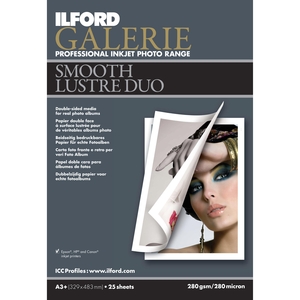 Nowy dwustronny papier do druku atramentowego - ILFORD GALERIE Smooth Lustre Duo