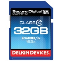 Delkin Pro Secure Digital Class 10 163x - cztery nowe karty SDHC