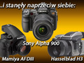 ... i stanęły naprzeciw siebie Hasselblad H3, Mamiya AFDIII, Sony Alpha 900 - test porównawczy