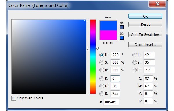 Poradnik "Naturalne barwy w każdej sytuacji", cz. 1; Moduł Color Picker w Photoshopie
