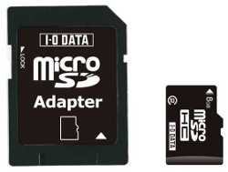 I-O Data microSDHC 16 GB z drugą klasą prędkości