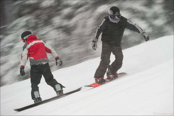 Jestem Aktywny z Nikonem narty i snowboard