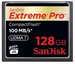 SanDisk Extreme Pro CompactFlash - 128 GB i prędkość do 100 MB/s