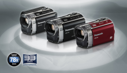Panasonic SDR-H100, SDR-T70 i SDR-S70 - nowe kamery SD