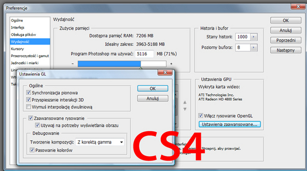 Adobe Photoshop CS5 Extended nowy interfejs