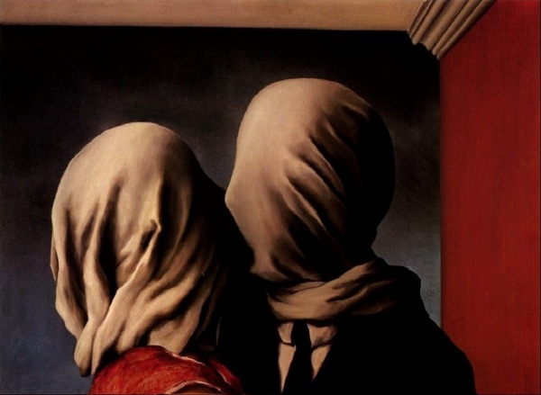 René Magritte z aparatem arcydzieła sztuki w obiektywie