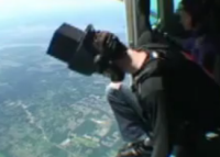 Wielkoformatowe fotografowanie ze spadochronem