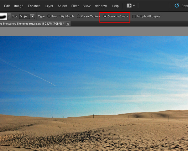 Adobe Photoshop Elements 9 usuwanie zabrudzeń