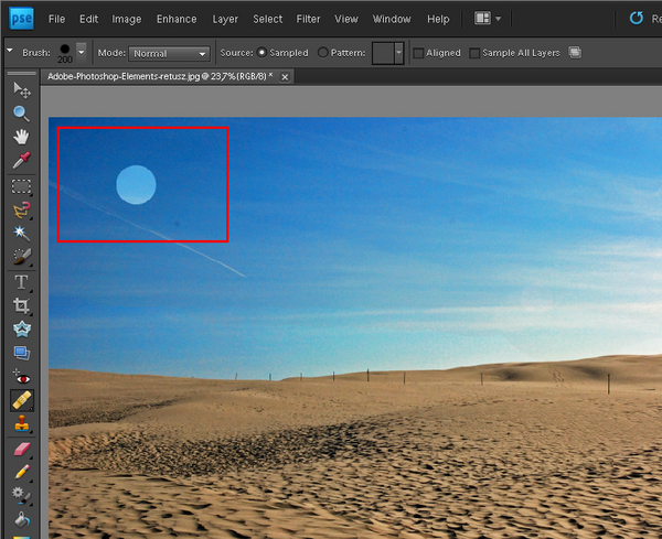 Adobe Photoshop Elements 9 usuwanie zabrudzeń