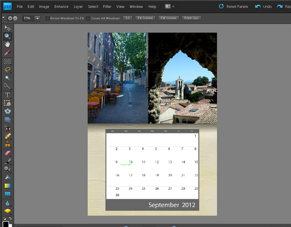 Adobe Photoshop Elements 9 Tworzenie kalendarza