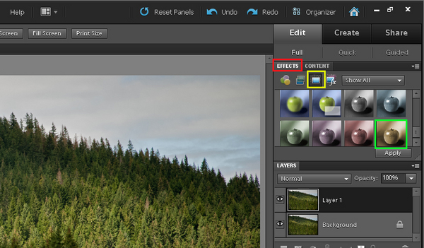 Adobe Photoshop Elements 10 Sepia