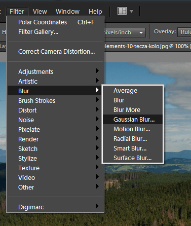 Adobe Photoshop Elements 10 tęcza
