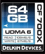 Karty CompactFlash firmy Delkin z prędkością 700x
