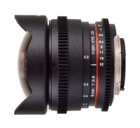 Samyang 8mm T3.8 Fish-eye CS dla filmujących lustrzankami