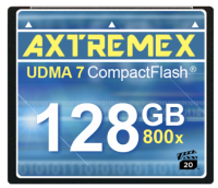 Axtremex prezentuje karty Compact Flash z szybkością 800x