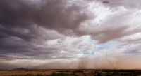 Burza piaskowa na time-lapse