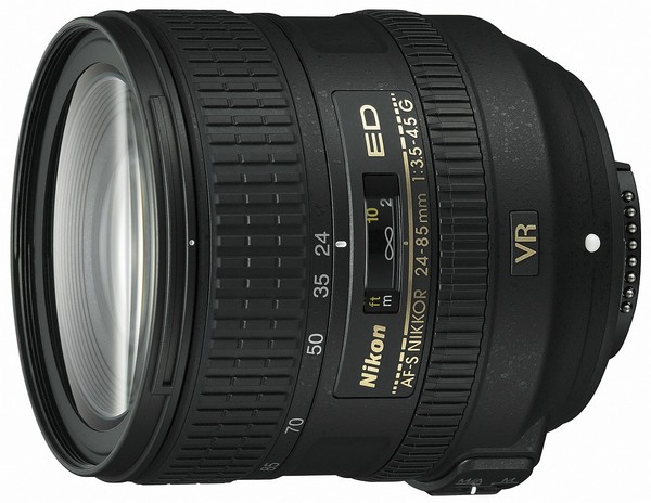 AF-S Nikkor 24-85mm F3.5-4.5G ED VR Nikon standardowy zoom obiektyw stabilizacja obrazu