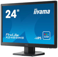 24-calowe monitory iiyama XB2485WSU i X2485WS z IPS i stosunkiem boków 16:10