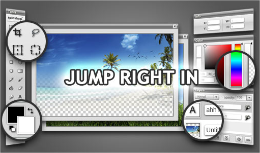 Adobe Photoshop Pixlr Splashup Sumo Paint Paint.net GIMP