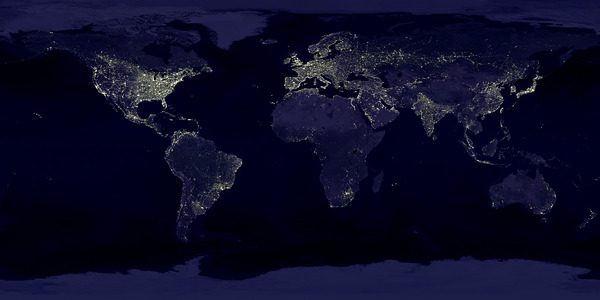 100 najbardziej zaskakujących NASA Ziemia nocą