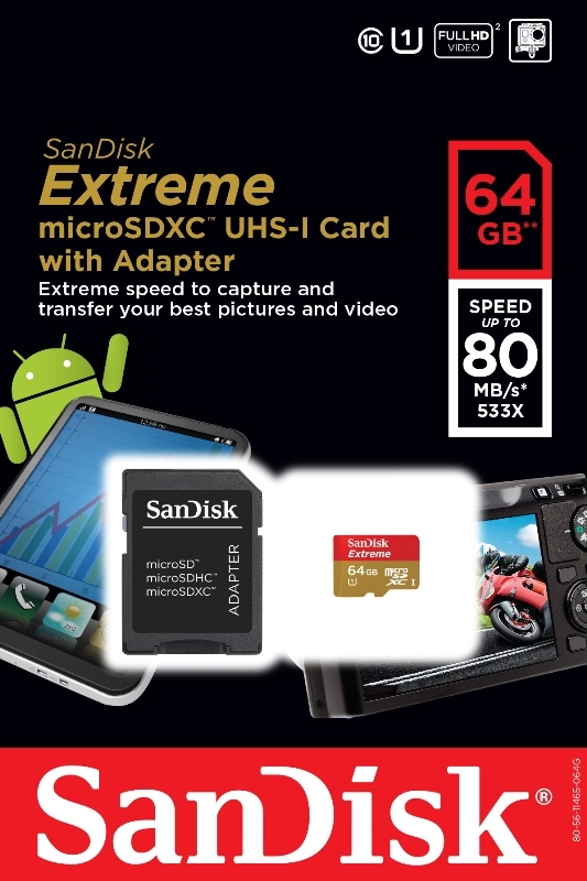 SanDisk Extreme microSDHC SanDisk Extreme microSDXC