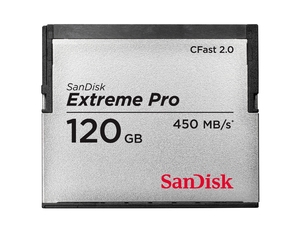 SanDisk Extreme Pro CFast 2.0 z szybkością odczytu 450 MB/s