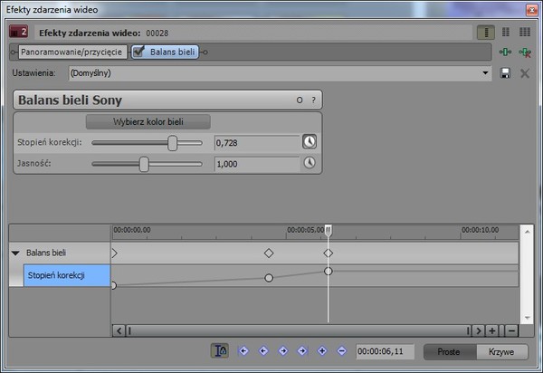 Sony Creative Software Movie Studio Platinum 12 pl podstawy montażu poradnik montaż wideo postprodukcja Sony Vegas korygowanie wad obrazu korekta obrazu korekta ekspozycji ekspozycja kontrast kolory cyfrowa stabilizacja obrazu