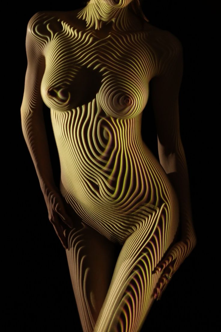 Nude Models Dressed In Light And Shadows By Dani Olivier 