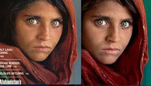 Najsłynniejszy portret afgańskiej dziewczyny też był poddany edycji