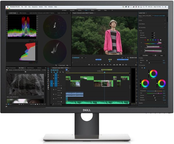Dell UltraSharp UP3017 edycja wideo montaż wideo poradnik cykl filmowanie Adobe Premiere Elements Pro