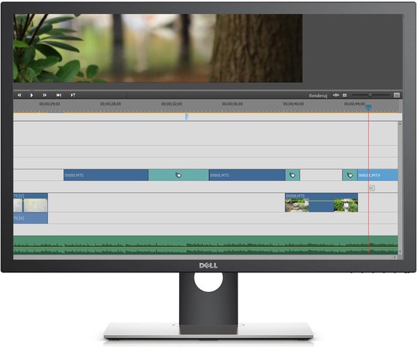 Dell UltraSharp UP3017 edycja wideo montaż wideo poradnik cykl filmowanie Adobe Premiere Elements Pro podstawy montażu Montuj filmy z Dellem przejścia