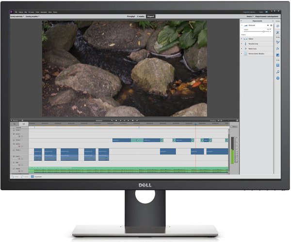 Dell UltraSharp UP3017 edycja wideo montaż wideo poradnik cykl filmowanie Adobe Premiere Elements Pro dźwięk obróbka dźwięku edycja dźwięku audio Montuj filmy z Dellem