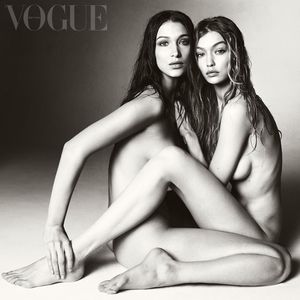 Nagie siostry Gigi i Bella Hadid w obiektywie Stevena Meisela - lawina krytyki za retusz cyfrowy
