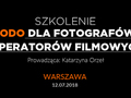 Szkolenie RODO dla fotografów i operatorów filmowych w Warszawie