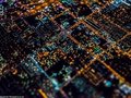 Miasto Grzechu w miniaturze - niezwykłe nocne fotografie z powietrza Vincenta Laforeta