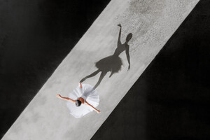 Fotografia z drona pomaga uchwycić piękno baletu