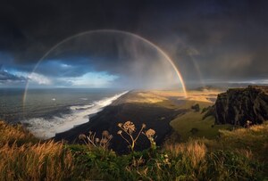 Dynamizm pogody na Islandii na fotografii krajobrazu
