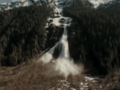 Ogromna lawina uchwyconą przez drona