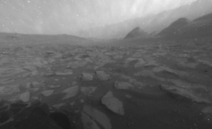 Dzień na Marsie kamerami łazika curiosity
