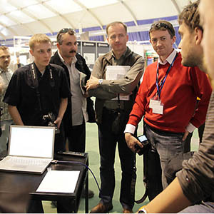 Jacek Bonecki, Marek Arcimowicz i Tomasz Pacan na warsztatach Cyfrowa Kreacja Obrazu - targi Film Video Foto 2009