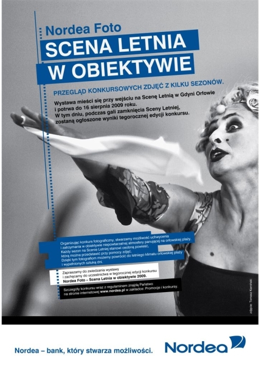 konkurs fotograficzny lato wakacje Nordea Bank Scena Letnia Teatru Miejskiego w Gdyni spektakl zdjęcia 