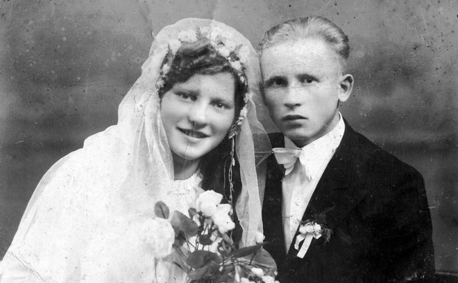 ślub siostry rodzic&oacute;w w 1951