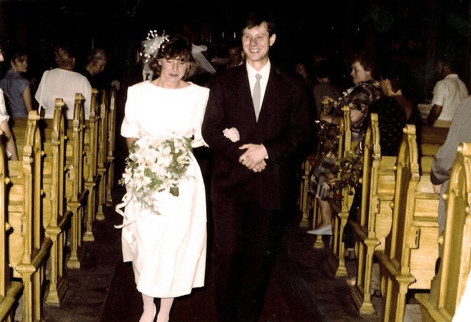 drugie zdjęcie ślubne z 28 czerwca 1986 r.