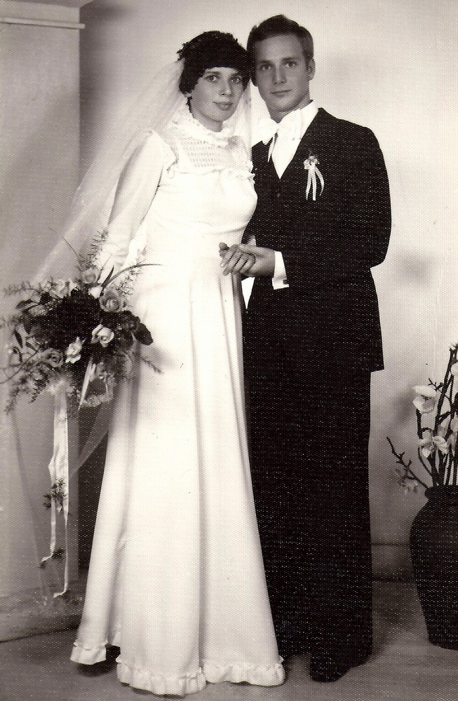 ślub zdjęcie trzecie lata 70