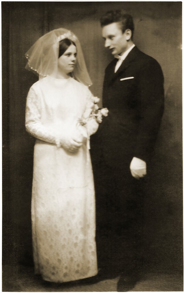 ślub dziadk&oacute;w w Jedlnia Kościelna w 1910 r.