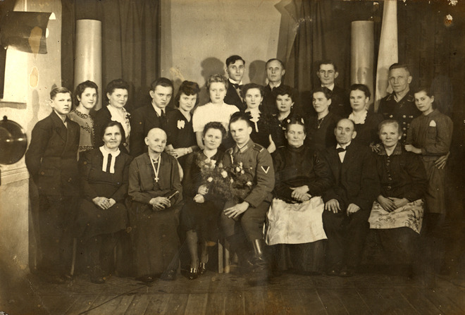 1942_ślub rodzic&oacute;w w Bytomiu