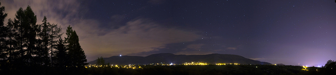nocna panorama  na Kozy