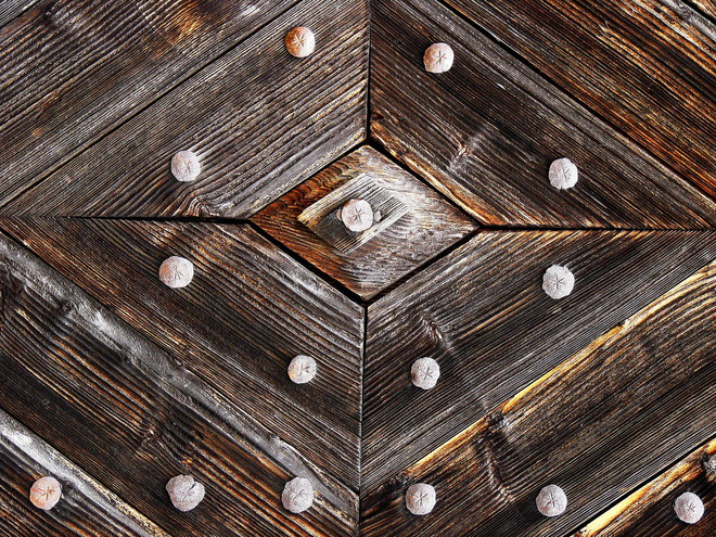 Detal architektury drewnianej.